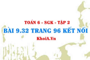 Bài 9.32 trang 96 Toán 6 Tập 2 Kết nối tri thức